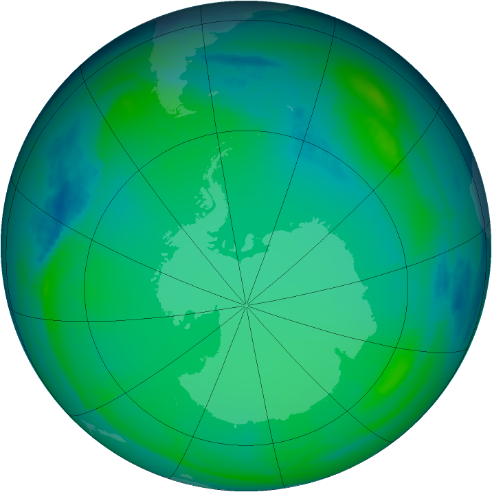 Ozone Map 1999-07-10